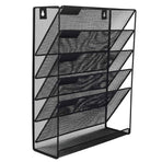 5 Tier Iron File Organiser Desktop File Management Shelf for Office Storage Desk