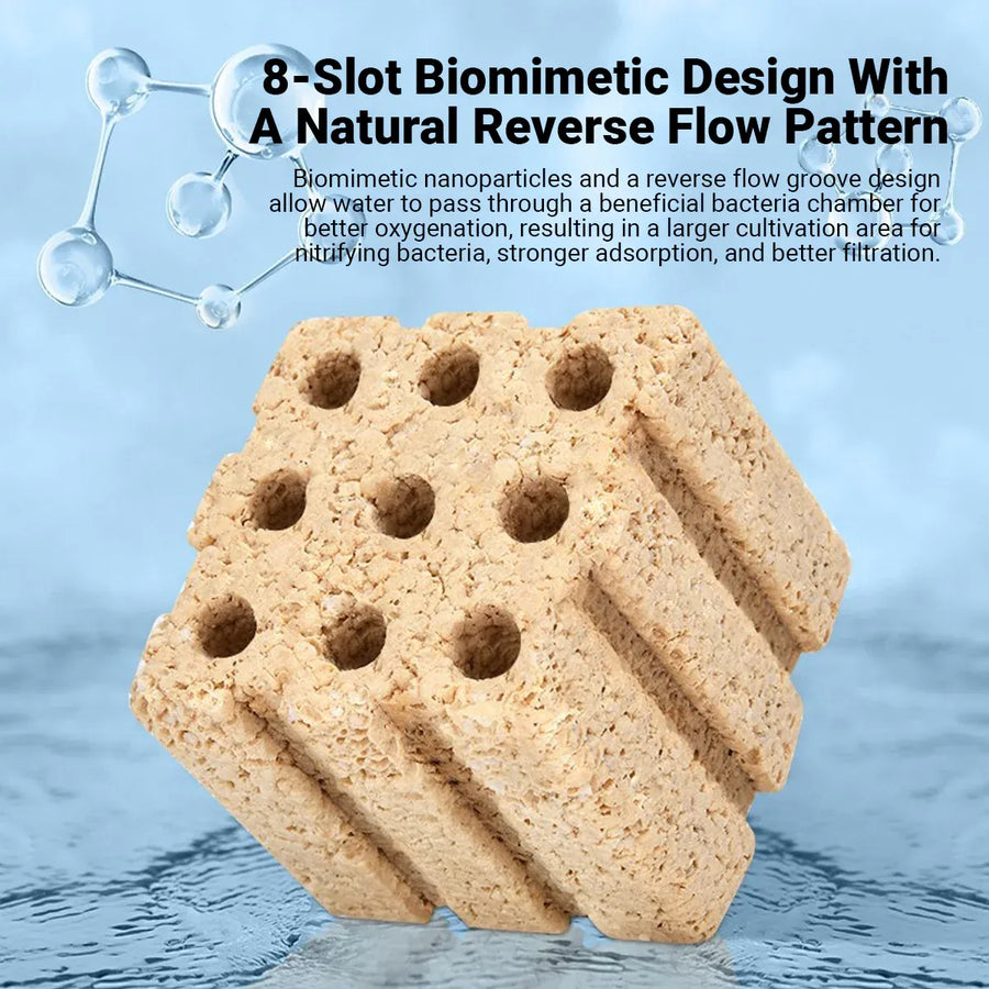 10PCS 3D Bacterial Cultivation Cubes Aquarium Bio Filter Media Fish Tank Clean