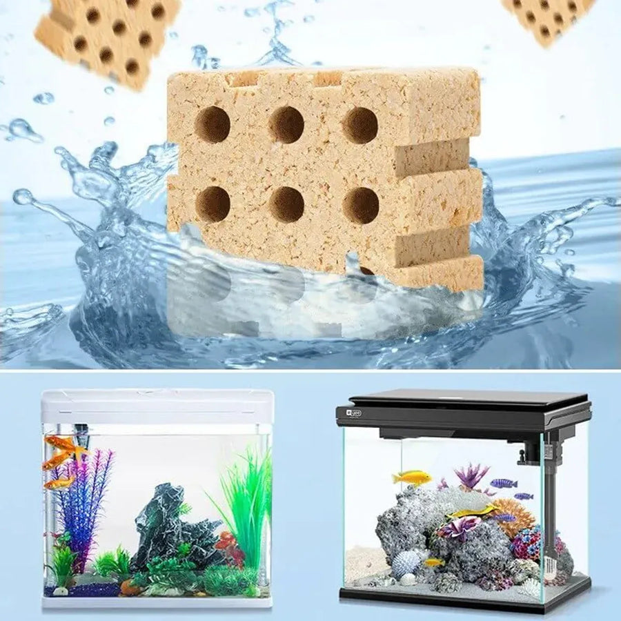 10PCS 3D Bacterial Cultivation Cubes Aquarium Bio Filter Media Fish Tank Clean