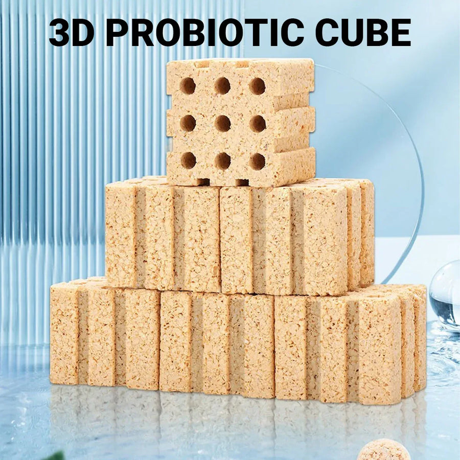 10PCS 3D Bacterial Cultivation Cubes Aquarium Bio Filter Media Fish Tank Clean