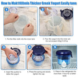 Yogurt Filter Separator Set Cold Brew Yogurt Maker Strainer Kit For Homemade Use - 45-Degree Angle
