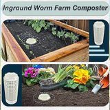 Worm Composting Bin PVC Tube Odor Sealing Garden Composter for Lawn Flower Pot - Extra Image