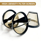 Coffee Machine Filter Standard Model Golden 304 Stainless Steel Outlet Funnel - 45-Degree Angle