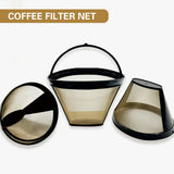 Coffee Machine Filter Standard Model Golden 304 Stainless Steel Outlet Funnel - Rear View