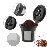 Coffee Machine Filter Standard Model Golden 304 Stainless Steel Outlet Funnel - Low Angle