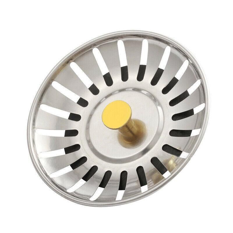 1/2/4X Stainless Steel Kitchen Sink Strainer Drain Stopper - 1PCS