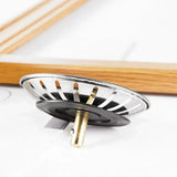 1/2/4X Stainless Steel Kitchen Sink Strainer Drain Stopper - 1PCS - Top-Down View