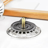 1/2/4X Stainless Steel Kitchen Sink Strainer Drain Stopper - 1PCS - Close-Up Angle