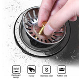 1/2/4X Stainless Steel Kitchen Sink Strainer Drain Stopper - 1PCS - Extra Image