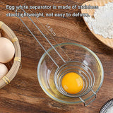 Egg Yolk for Making Cake Stainless Steel Hand Held Separator Divider Kitchen - 45-Degree Angle