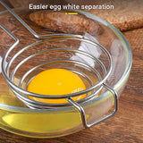 Egg Yolk for Making Cake Stainless Steel Hand Held Separator Divider Kitchen - Close-Up Angle