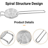 Egg Yolk for Making Cake Stainless Steel Hand Held Separator Divider Kitchen - Low Angle