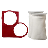 Nano Filter Bags for Aquarium Bottom Filter Fine Mesh Reusable - Front View