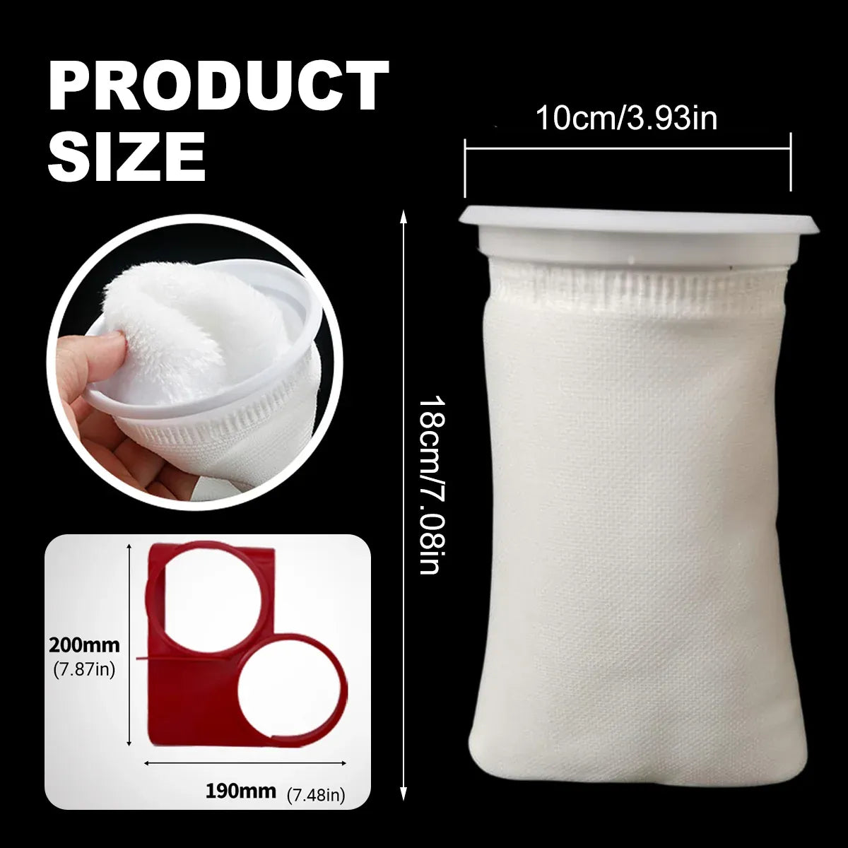 Nano Filter Bags for Aquarium Bottom Filter Fine Mesh Reusable