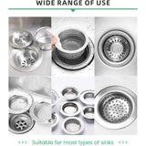 300pcs Disposable Kitchen Sink Strainer Anti Clogging Sewer Mesh Pocket Filter - Low Angle