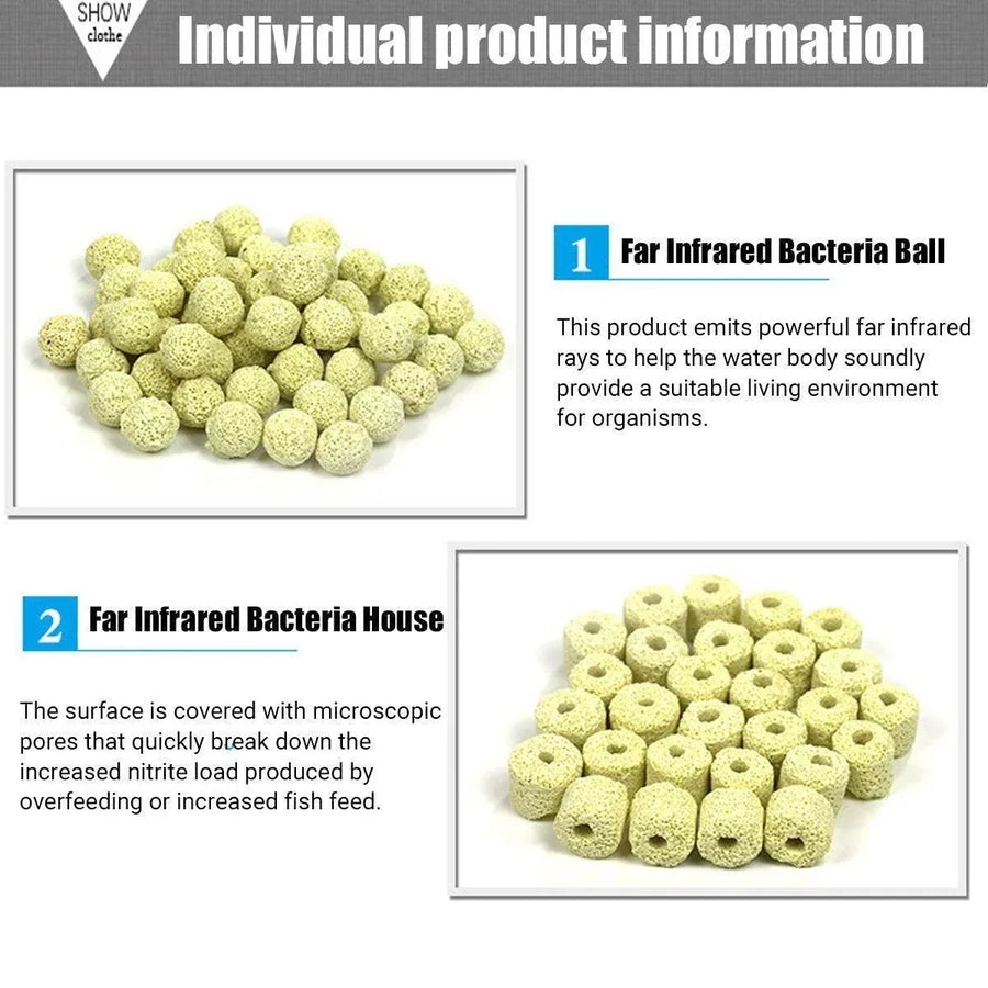 500g Fish Tank Water Filter Media Aquarium Filtration Material Sponge Pad - Bio-Beads