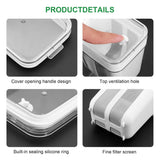 Yoghurt Strainer Filter 1100ml Plastic Container for Draining Yogurt Cheese - Top-Down View