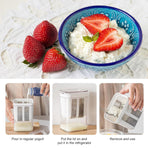 Yoghurt Strainer Filter 1100ml Plastic Container for Draining Yogurt Cheese