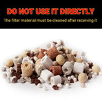 500g Fish Tank Water Filter Media Aquarium Filtration Material Sponge Pad - Bacteria Ring