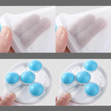 2 Pcs Reusable Hair Lint Catcher Removal Net Bag Wash Machine Float Filter - Blue - Extra Image