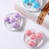 2 Pcs Reusable Hair Lint Catcher Removal Net Bag Wash Machine Float Filter - Purple - Top-Down View