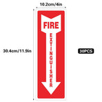 30PCS Fire Extinguisher Indicator Sticker Long-Lasting for Fire Safety Use