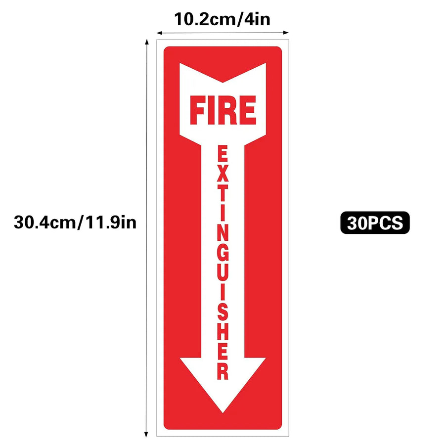 30PCS Fire Extinguisher Indicator Sticker Long-Lasting for Fire Safety Use