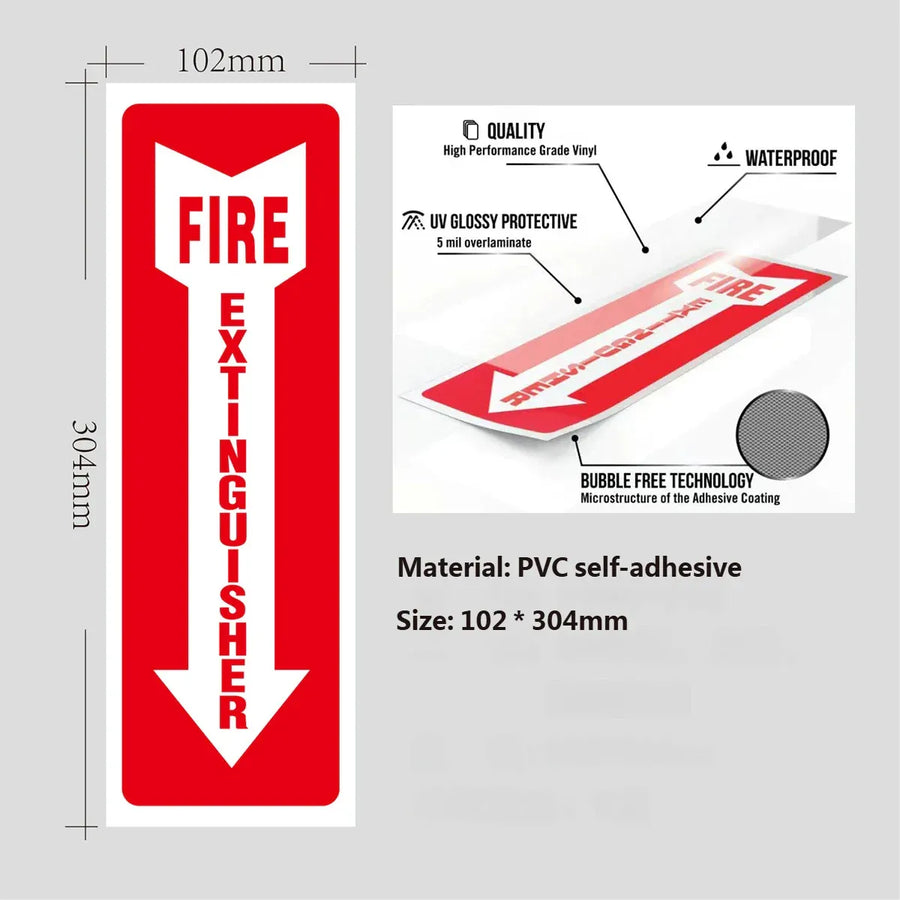 30PCS Fire Extinguisher Indicator Sticker Long-Lasting for Fire Safety Use