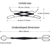 Folding Fireplace Tongs Grip Fire Pit Pliers Outdoor Indoor Fire Tools Durable