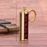 Fire Starter Lighter Waterproof Flint Match Metal Keychain Camping Survival Bda - Gold - 45-Degree Angle