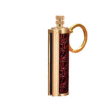 Fire Starter Lighter Waterproof Flint Match Metal Keychain Camping Survival Bda - Gold - Close-Up Angle