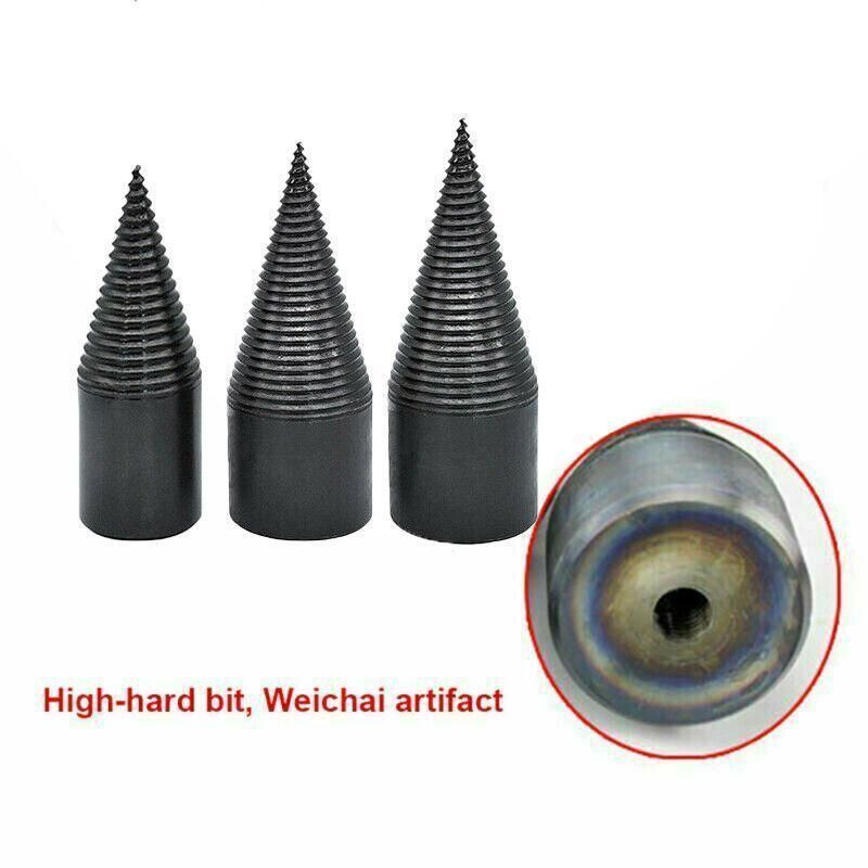32-42mm High Speed Twist Firewood Drill Bit Wood Splitting Splitter Cone Driver - 32MM