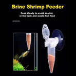 Automatic Fish Feeder Brine Shrimp Feeder Tank Wall-Mounted Easy Clean Durable
