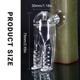 Acrylic Fish Feeder Clear Durable for Aquarium Fish Tank Feeding - Side View