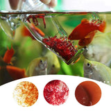 Acrylic Fish Feeder Clear Durable for Aquarium Fish Tank Feeding - 45-Degree Angle