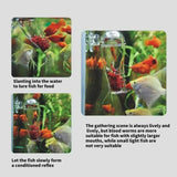 Acrylic Fish Feeder Clear Durable for Aquarium Fish Tank Feeding - Extra Image