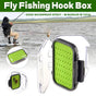 Fly Fishing Hook Box Portable for Fishing Fly Bait Hair Hook Secure Storage
