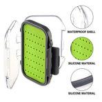 Fly Fishing Hook Box Portable for Fishing Fly Bait Hair Hook Secure Storage