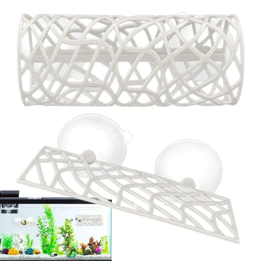 Aquarium Fish Resting Tunnel Hiding House for Betta Shrimp Small Fish Tank Decor - Black