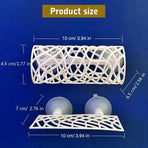 Aquarium Fish Resting Tunnel Hiding House for Betta Shrimp Small Fish Tank Decor - White