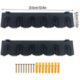 Wall Mounted Fishing Rod Holder Display Rack Sturdy Fishing Rod Storage Stand - Side View