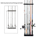 Wall Mounted Fishing Rod Holder Display Rack Sturdy Fishing Rod Storage Stand - Extra Image