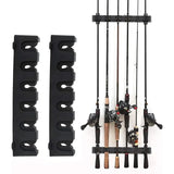 Wall Mounted Fishing Rod Holder Display Rack Sturdy Fishing Rod Storage Stand - Extra Image
