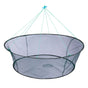 Open Folding Fishing Net Round Fishnet Portable Fish Pocket for Outdoor Angling - 80cm