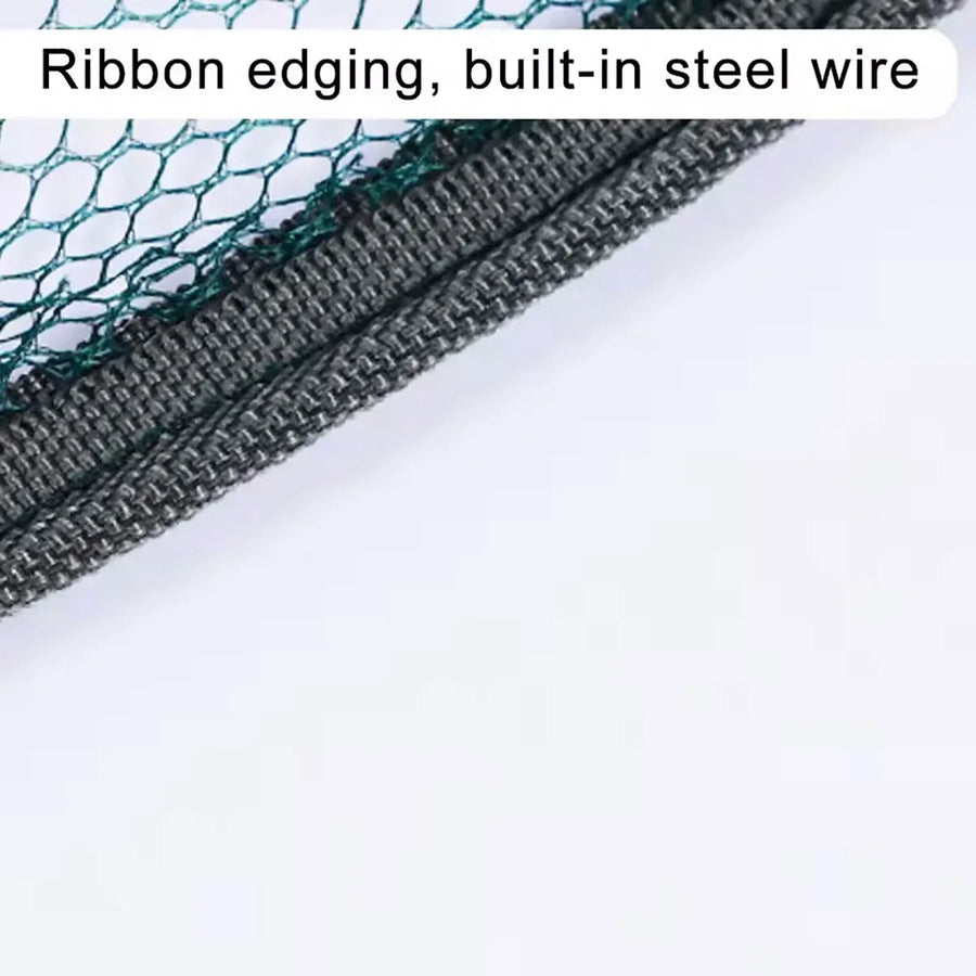 Open Folding Fishing Net Round Fishnet Portable Fish Pocket for Outdoor Angling - 80cm
