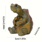 1-Piece Fishing Turtle Garden Ornament