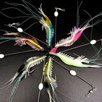 6pcs Soft Plastic Shrimp Fishing Lures with Hooks for Bream Flathead Cod Bass