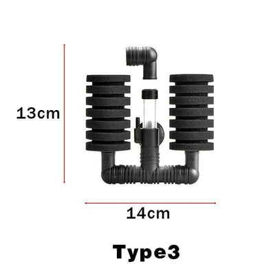 Air Sponge Filter Biological Aquarium Water Fish Tank Foam Small Medium Large - Type 3