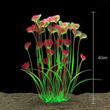 Aquarium 40cm Artificial Water Plants Fish Tank Plant Grass Decor - 45-Degree Angle