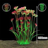 Aquarium 40cm Artificial Water Plants Fish Tank Plant Grass Decor - Rear View